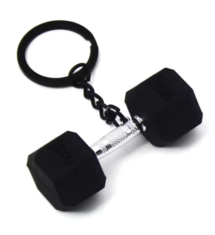 Dumbbell Keychain