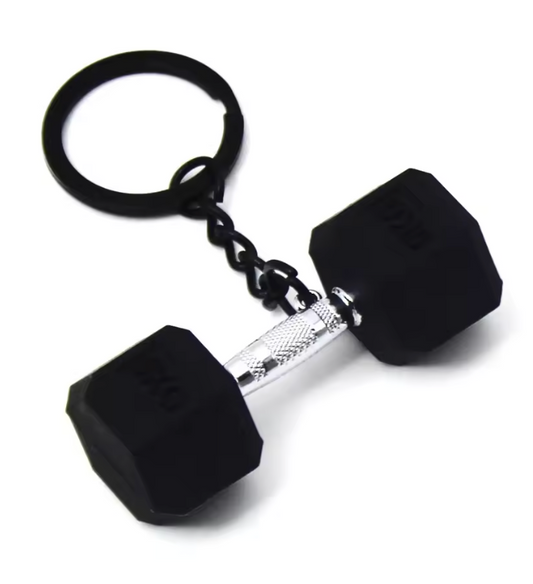 Dumbbell Keychain